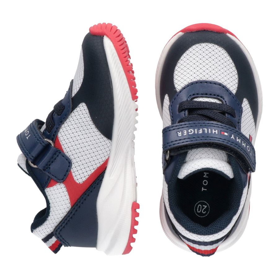 Sneaker Bassa Lacci e velcro da bambino Tommy Hilfiger | T1B9336661756Y004X